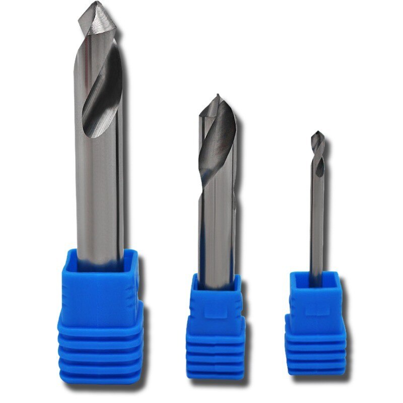 Milling Cutter Alloy Coating Tungsten Steel Tool By Aluminum Cnc Maching 1 Blade Spot Drills Top Chamfered Milling Cutter