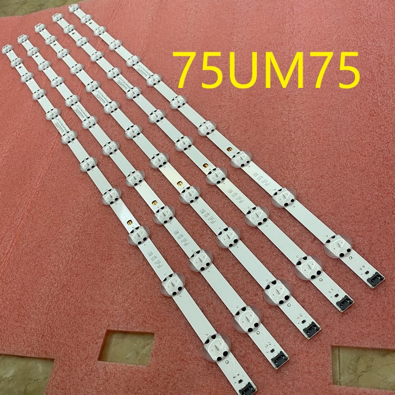 Led stripe for  tv 75 um 7000 pla 75 un 8570 aud 75 um 7100 psa 75 um 7110 plb 75 un 7070 puc 75 un 7370 auh 75 un 8570 puc agf 80358306 hc750 dqn abur 3
