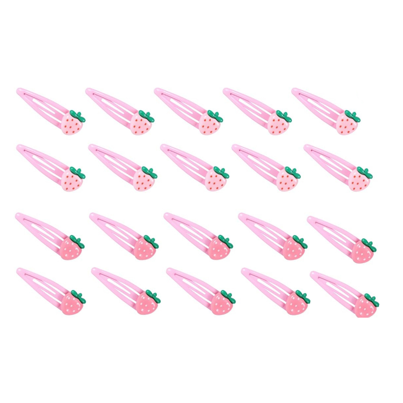 Children's Strawberry Hair Clip Pearlescent 3d Diamond Inlaid Strawberry Hair Clip/headband Lovely Little Girl's Hair Accessory: MULTI