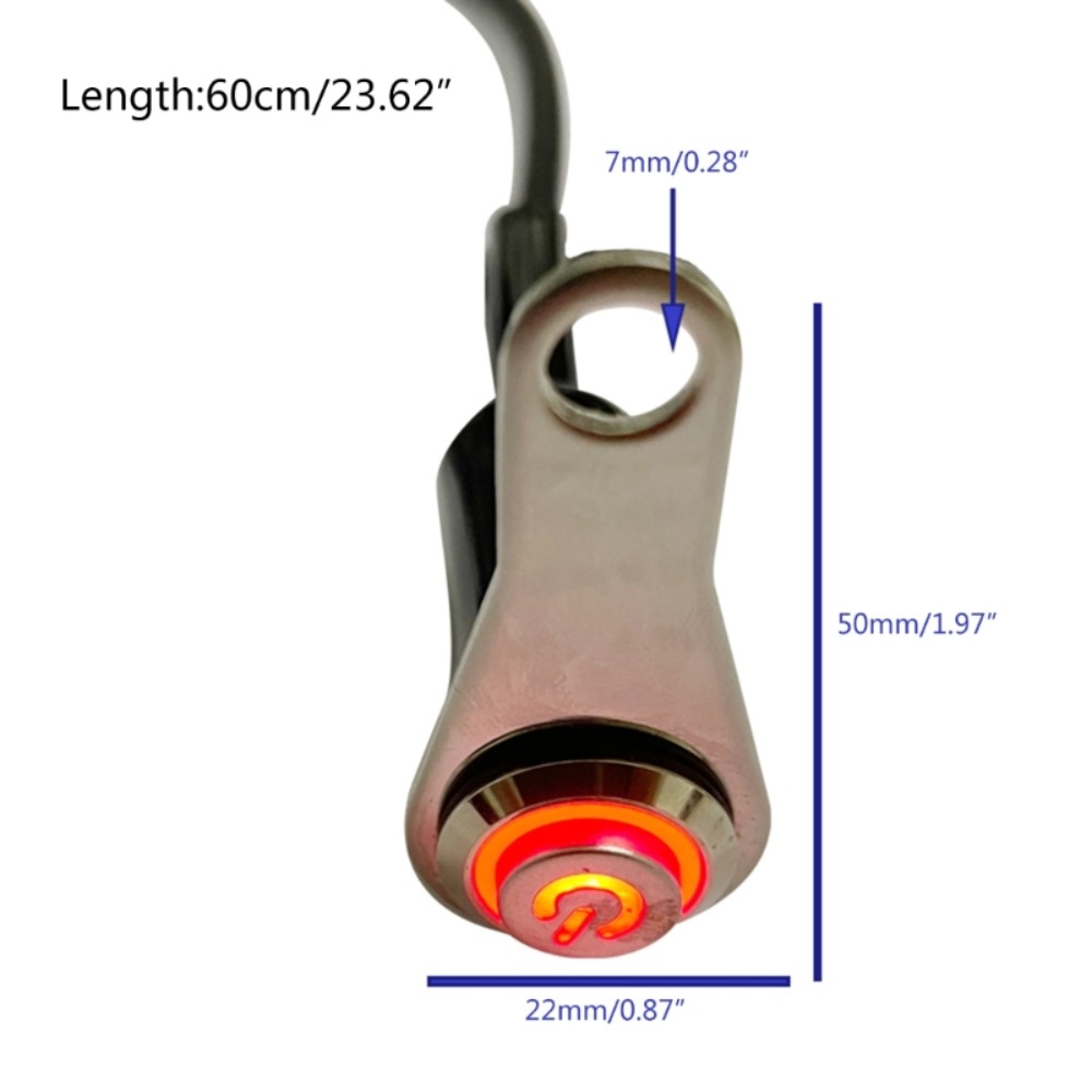 Universal Motorcycle Handlebar Switch 12V LED Light Indicator Switch Moto Light Controller Double Flash Indicator Controller