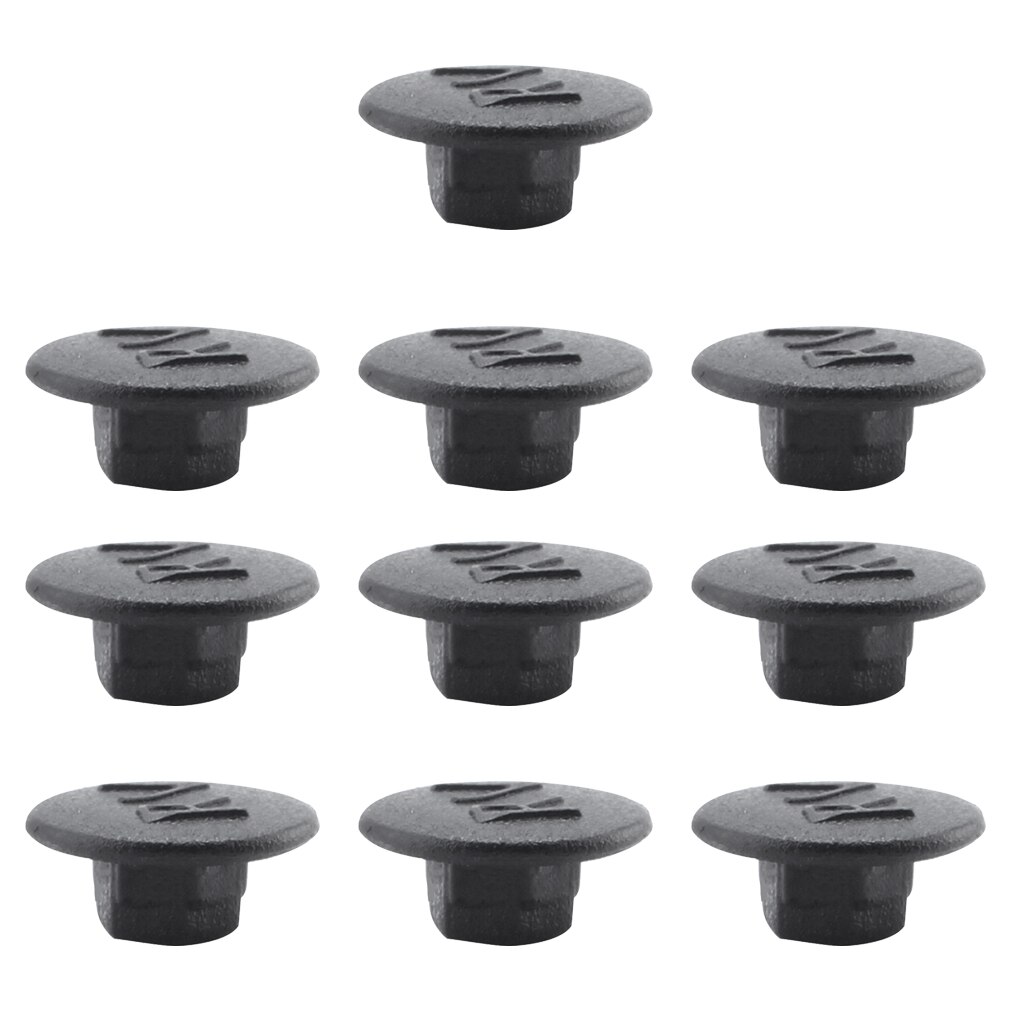 Paquete de 10 piezas de tapas protectoras hexagonales portátiles con cabeza hexagonal de tornillo Allen, azul, blanco, verde, rojo M5: Black