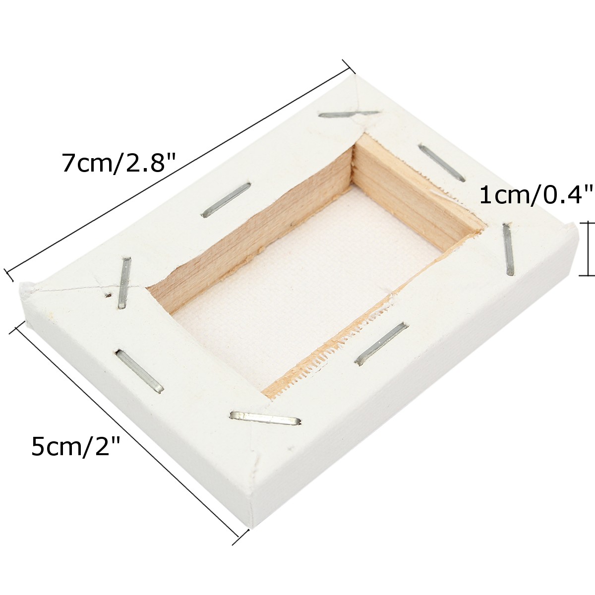 10Pcs/set 5x7cm Mini Stretched Artists Canvas Art Drawing Board Blank Canvas Painting Acrylic Oil Paint DIY Craft Supply