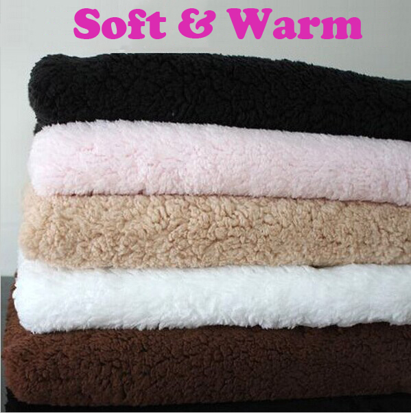 Bomulds fløjlsagtigt plys stof, super varmt tæppetøj indeni foring, fleece lam pels stof ,150*50cm sy stof stof