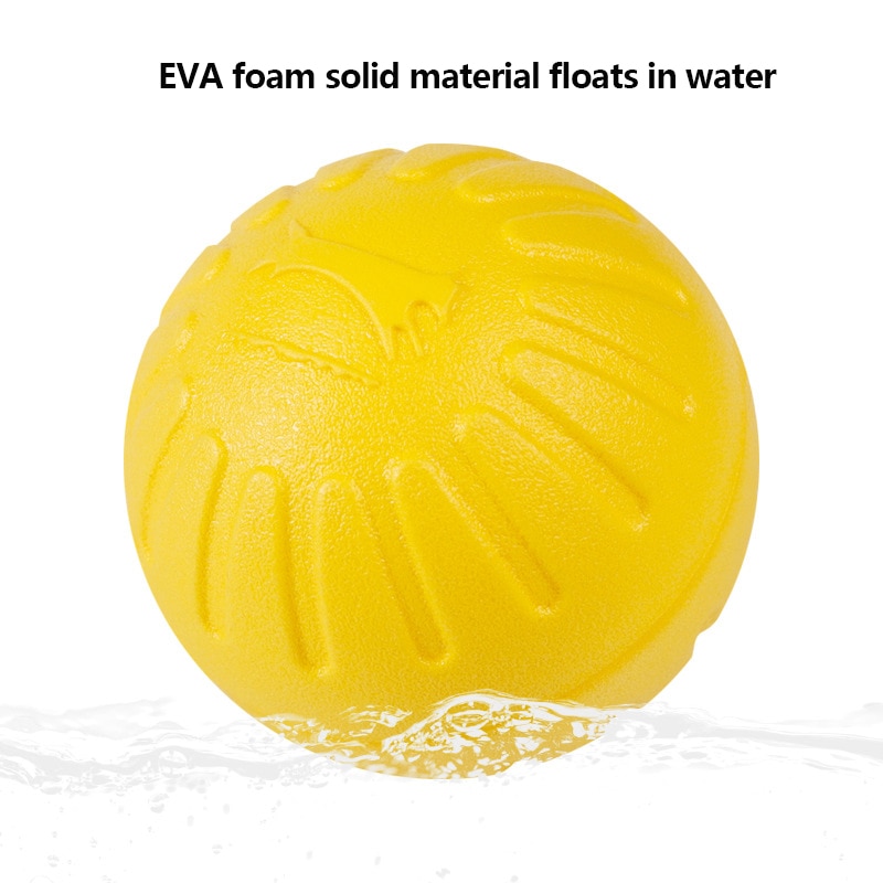 Yellow Pet Toy Dog Training Floating Toys Pet Ball Bite Pull Ring Flying Discs Foam Bite Resistant Dog Interactive Toys