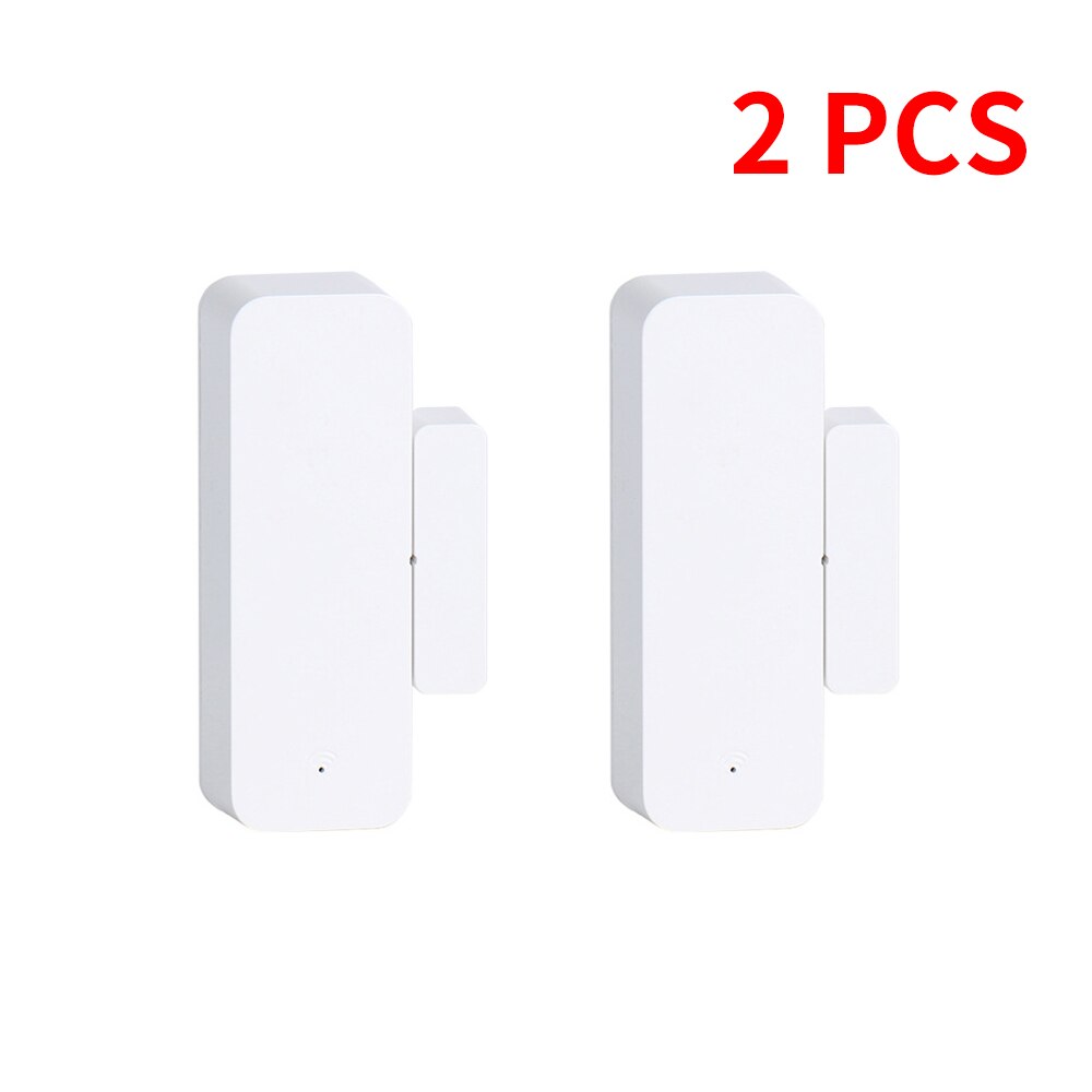 Tuya Smart WiFi Door Sensor Window Contact Open Close APP Remote Control Compatible With Alexa Google Assistant: 2 PCS