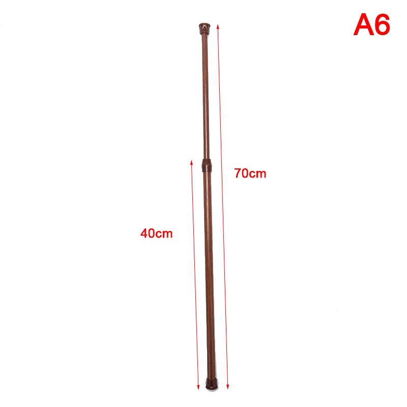 Multifunction Adjustable Bathroom Shower Curtain Rods Metal Voile Extendable Rod: A6