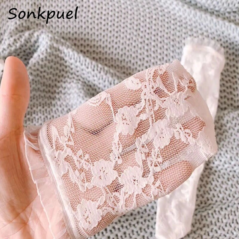 spitze Baby Mädchen Socken Prinzessin Baby Kniehohe Hochzeit Gittergewebe Kleinkind Mädchen Socken Rüschen Blumen- LegWarmer Socken Für freundlicher