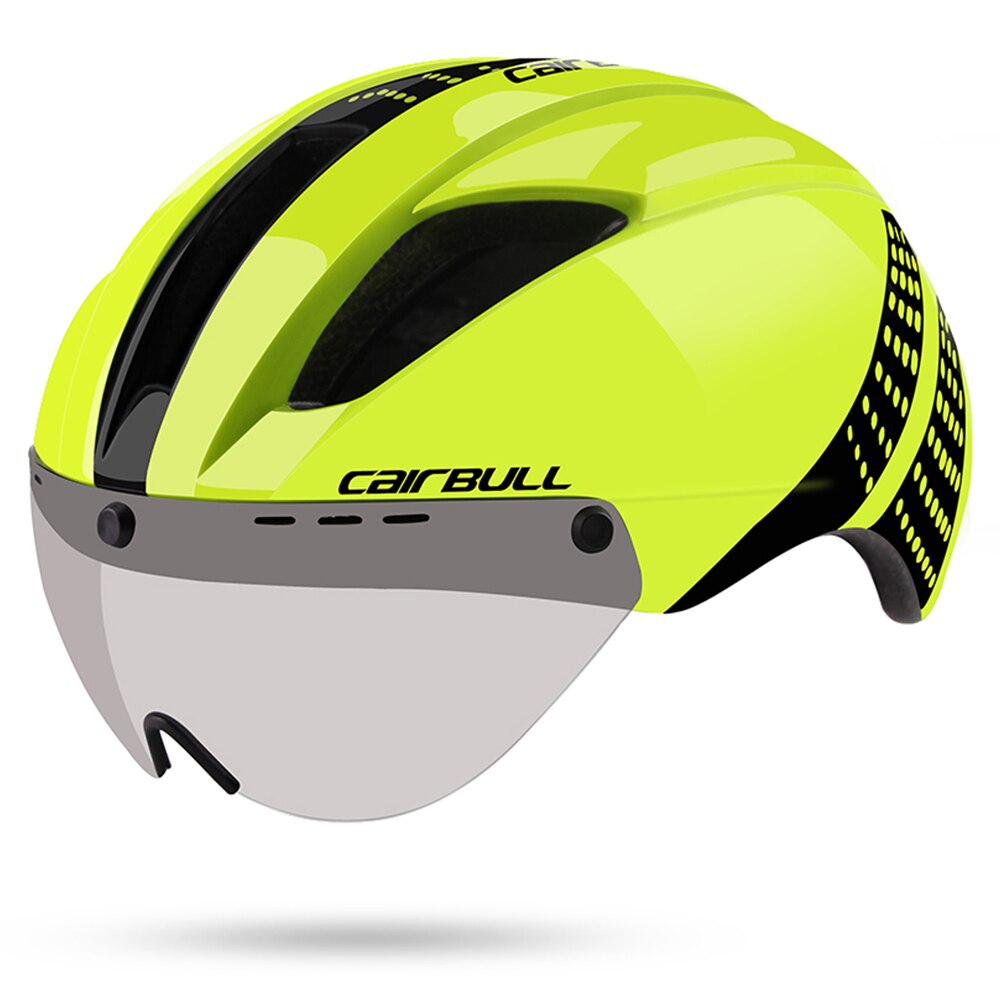 CAIRBULL-casco de triatlón para adulto, para ciclismo, con visera de escudo, Unisex, M/L