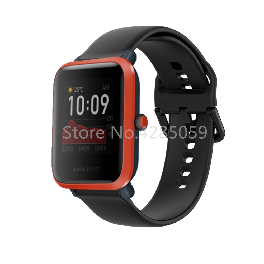 Correa de silicona para reloj Huami Amazfit Bip S U, pulsera deportiva de 42mm para Xiaomi Amazfit GTS / 2 / 2e / Mini / GT2