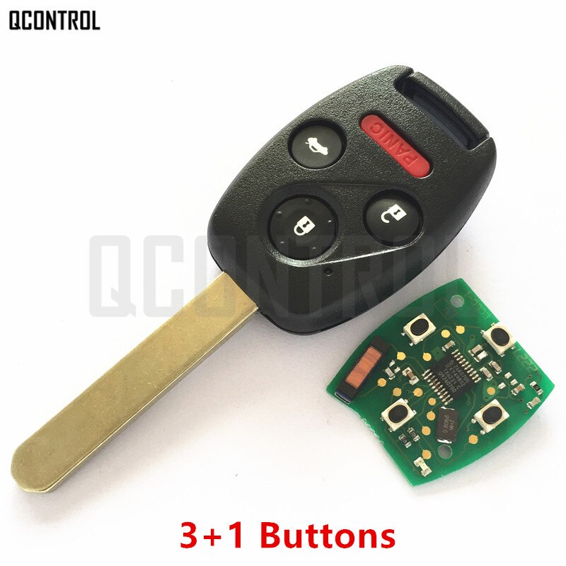 QCONTROL Car Remote Key Suit for Honda HLIK-1T Accord Element Pilot CR-V HR-V Fit City Jazz Odyssey Fleed 313MHz