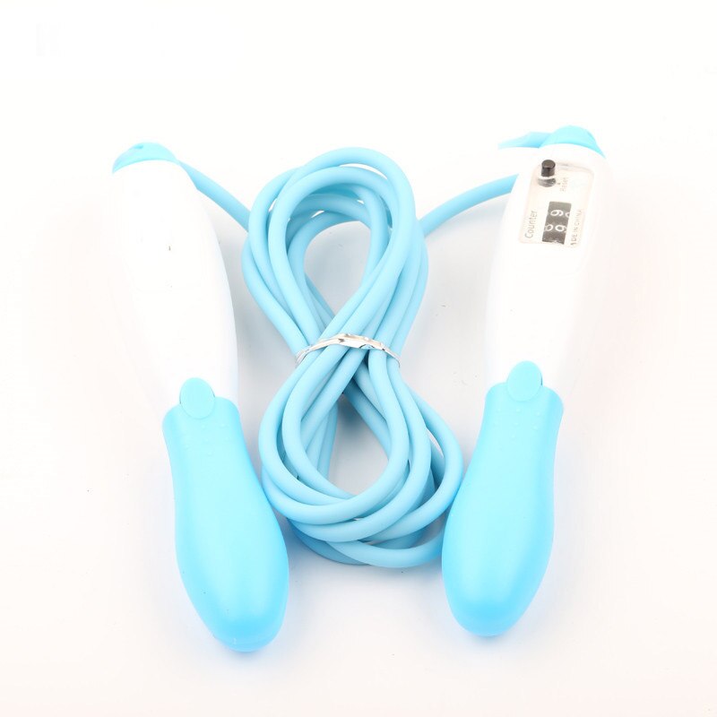 Count Test Gebruik Rope Skipping Kinderen Fitness Skipping Training Studenten Jump Rope: Blauw