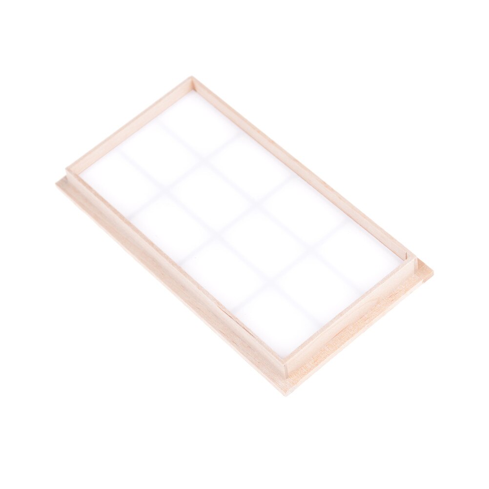 Wooden Traditional 12-pane Window Frame 1:12 Scale Dollhouse Miniature Doll House Decor