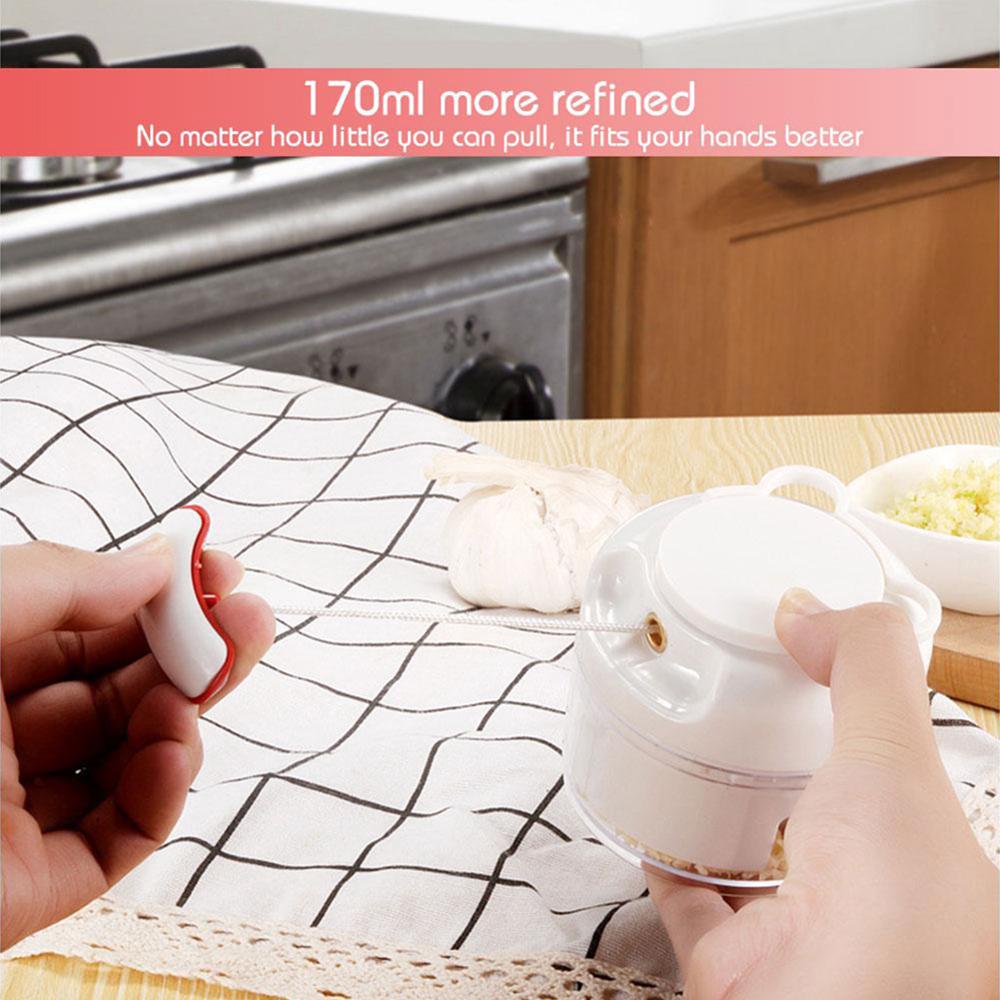 Mini Garlic Slicer Household Mincing Machine Minced Hand Pull Grinder Grill Vegetable Meat Kitchen Multi Chopper Shredder Gadget