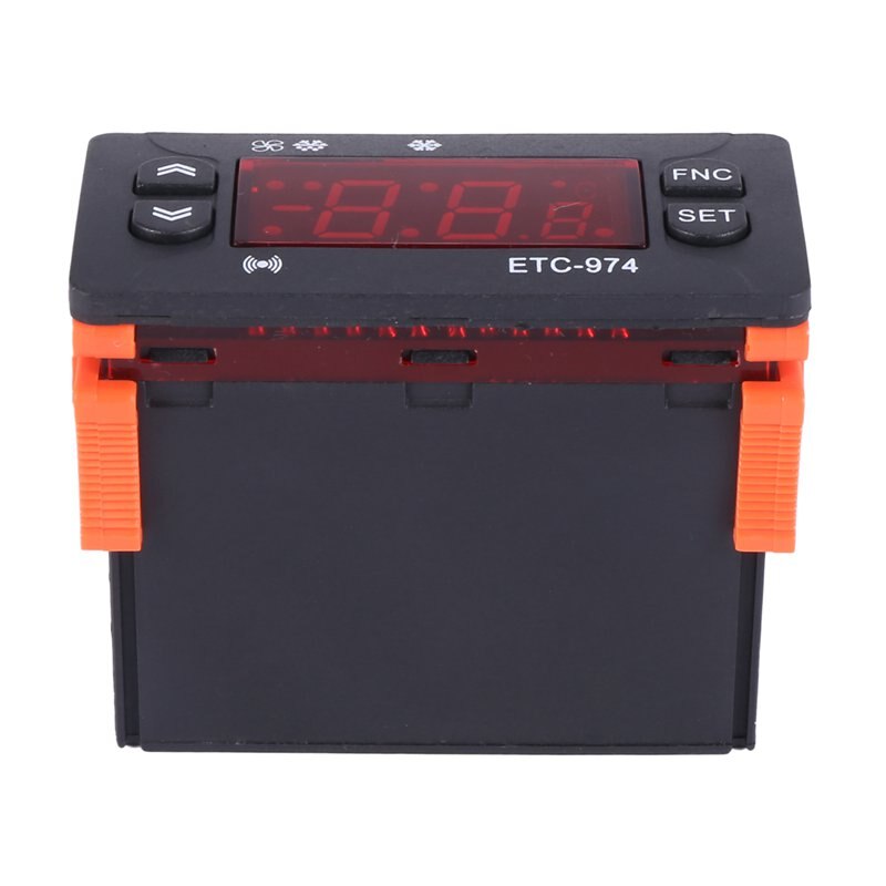 ETC-974 Mini Temperatuurregelaar Koelkast Thermostaat Regulator Temperatuurregelaar Thermokoppel Ntc Dual Sensor 220V