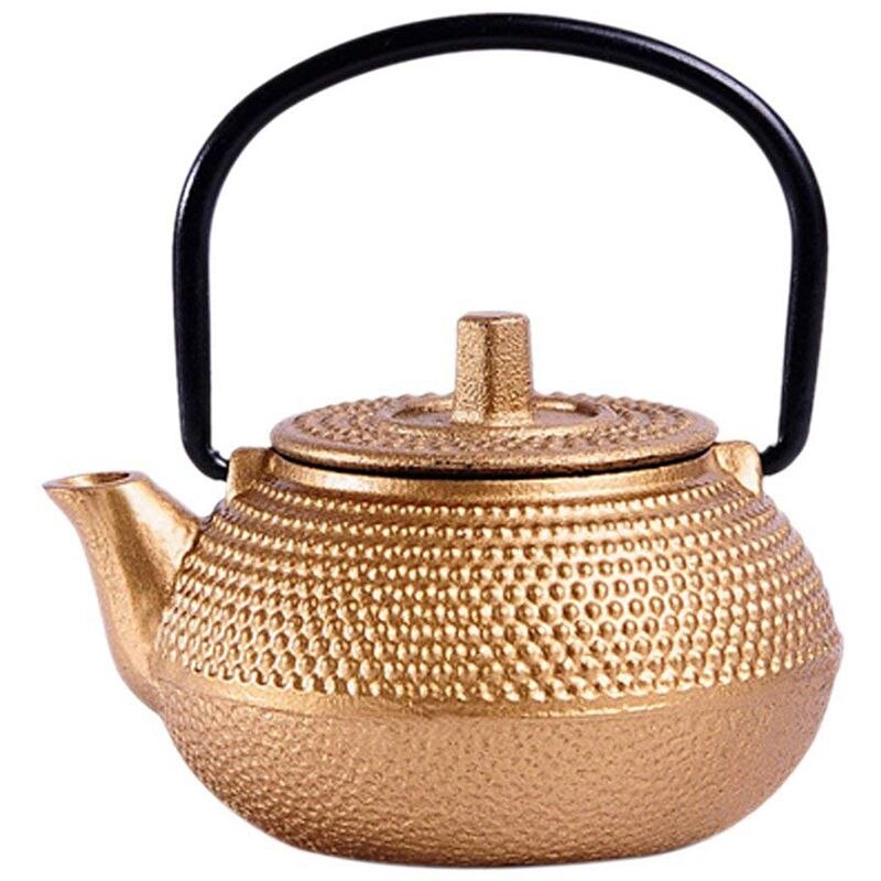 Mini Japanese Style Cast Iron Tea Kettle Tetsubin Small Teapot Tea Pot 50ml, Easy to Carry: Default Title