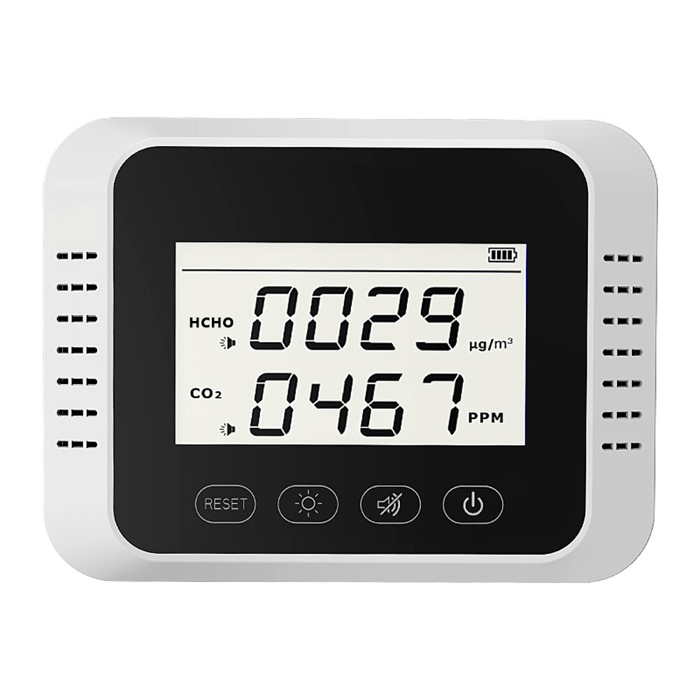 Air Monitor Co2 Meter Portable Digital CO2 Detector Multifunctional Formaldehyde Tester Air Monitor Air Analyzer: TYPE 1