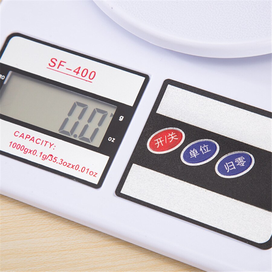 1g Precision Kitchen Electronic Scale Food Scale LCD Digital Scales 10kg Electronic Grams Weight Balance Scale for Tea Baking