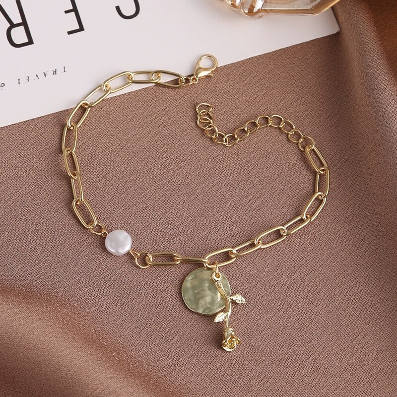 zur Seite fahren Kette ErkläSprosse Edelstahl Halsband Halskette Schmuck für Frauen Ritter Medaille Kette Metall Anhänger Halskette: IFK01105-4