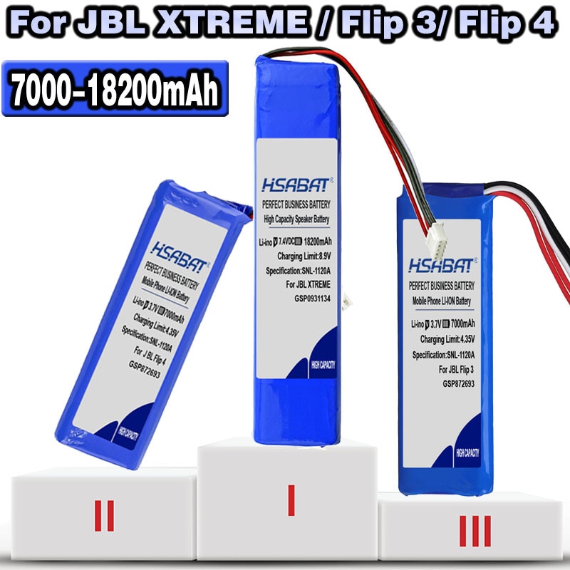 Top 18200 Mah GSP0931134 GSP872693 01 GSP872693 Batterij Voor Jbl Xtreme Xtreme Flip 3 Flip 3 Grijs Flip 4/flip 4 Speciale Editie