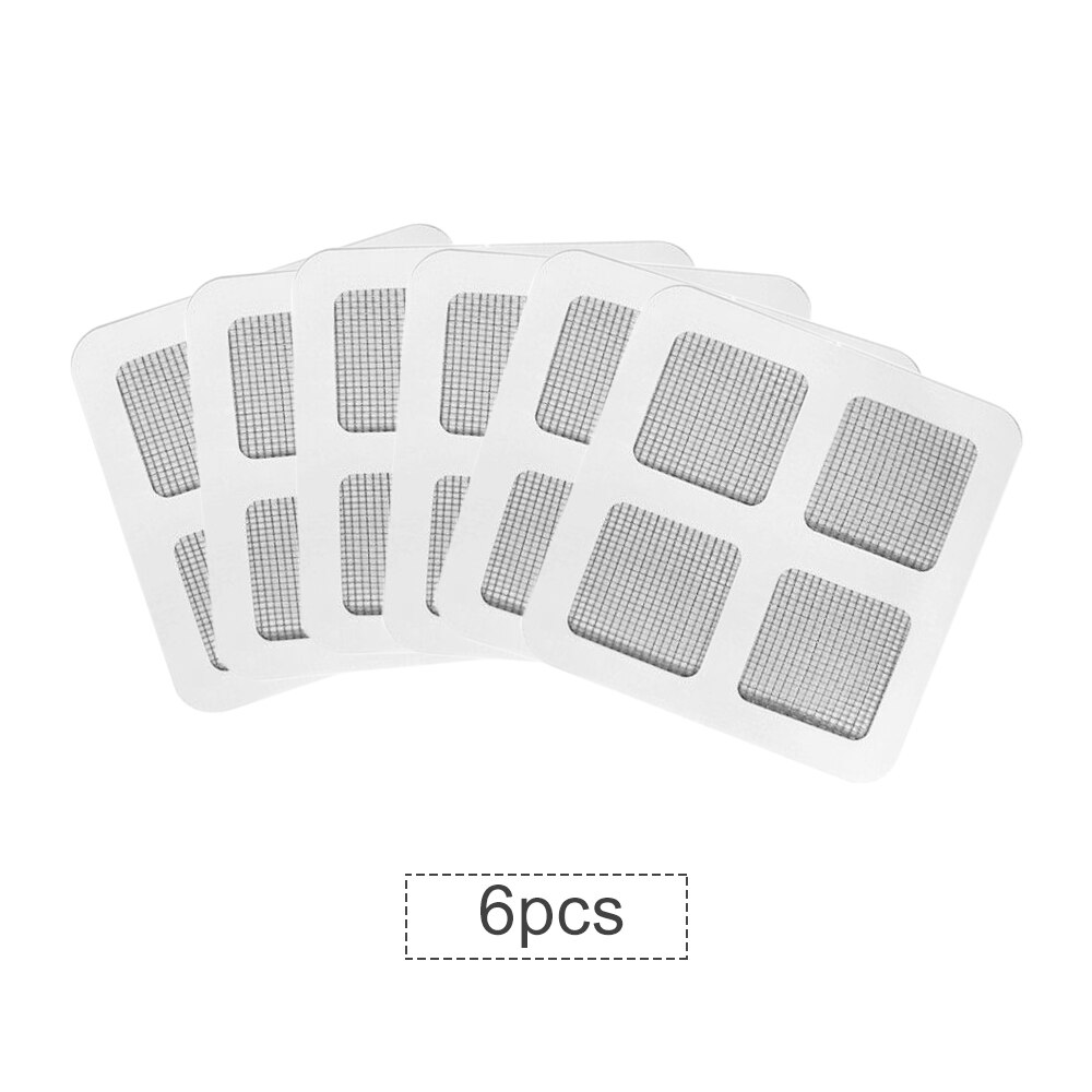 3/6Pcs Raam En Deur Scherm Reparatie Patch Lijm Reparatieset Venster Tool Bonding Patches Anti-Sticker gaas Deur Klamboe: 6Pcs