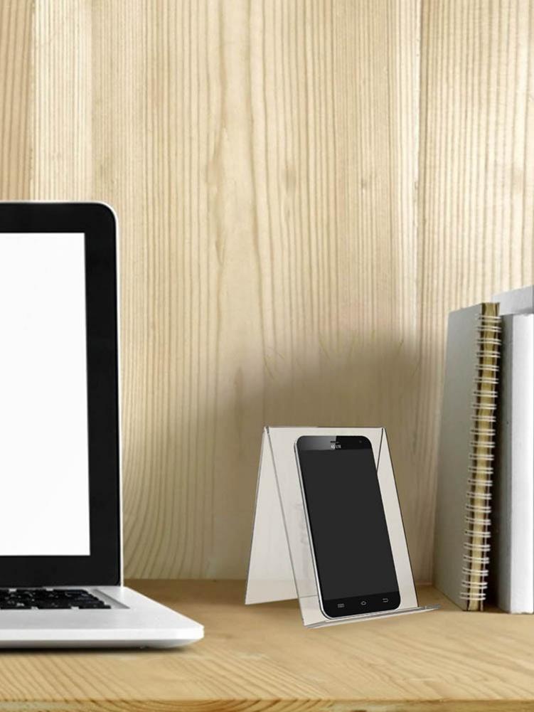 Acrylic Transparent Bookends Book Display Stand Holder Frame Document Holder Book Stand Picture Display Tablet Holder