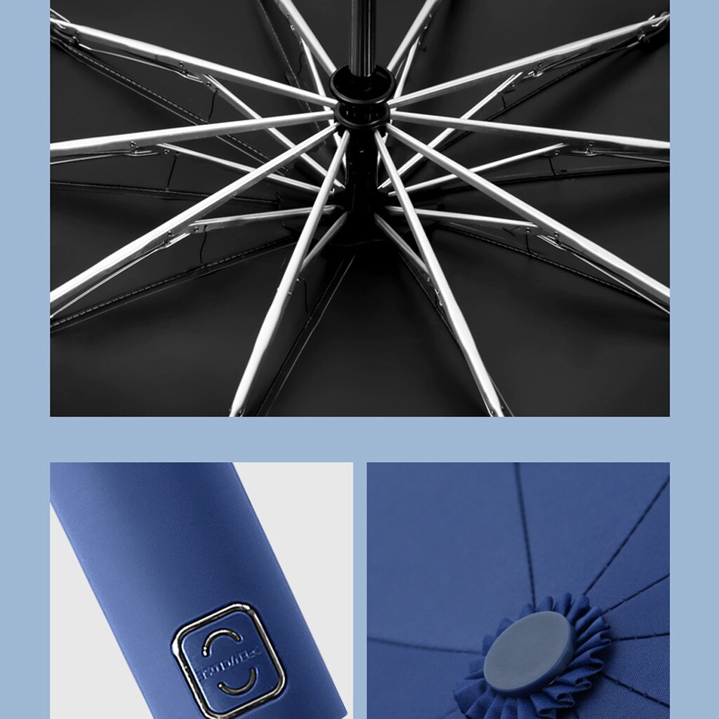Vicloon Sterke winddichte paraplu, duurzame automatische paraplu, sterk Vicloon Sterke winddichte paraplu, duurzame automatische paraplu, sterk