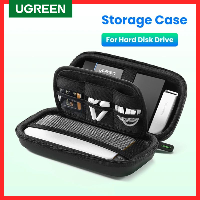 UGREEN – étui de rangement pour disque dur externe de 2.5 pouces, sacoche de voyage pour disque dur SSD Portable, pour batterie externe