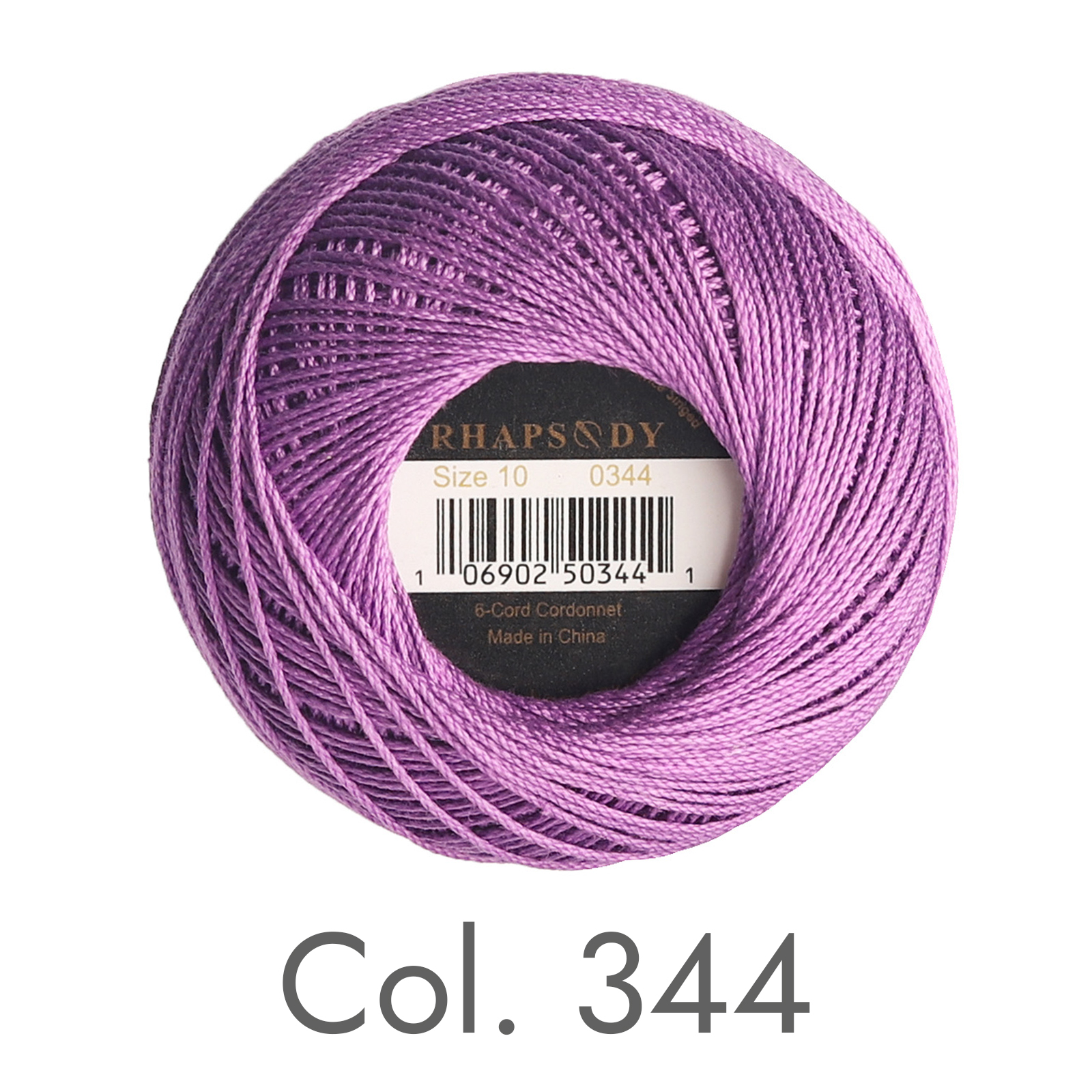 Rhapsodie Häkelgarn, verschiedene Farben, Größe 10, betroffen, 100 % reine ägyptische Baumwolle, mehrfarbig, 10 bunte Farben, 122 Meter: Freier Raum