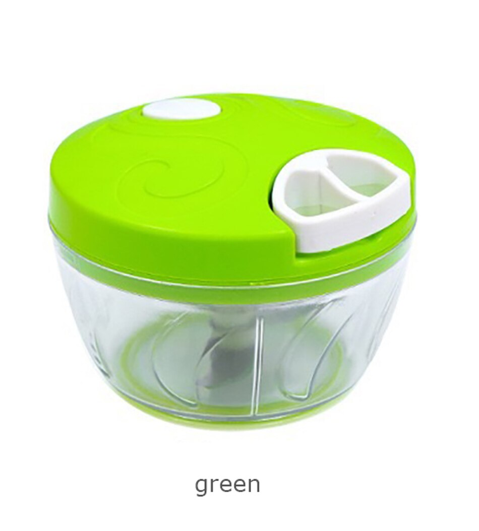 Multifunction Manual Grinders Meat Vegetable Fruit Twist Shredder Chopper Grinder Mincer Household Food Processor Kitchen tools: Green
