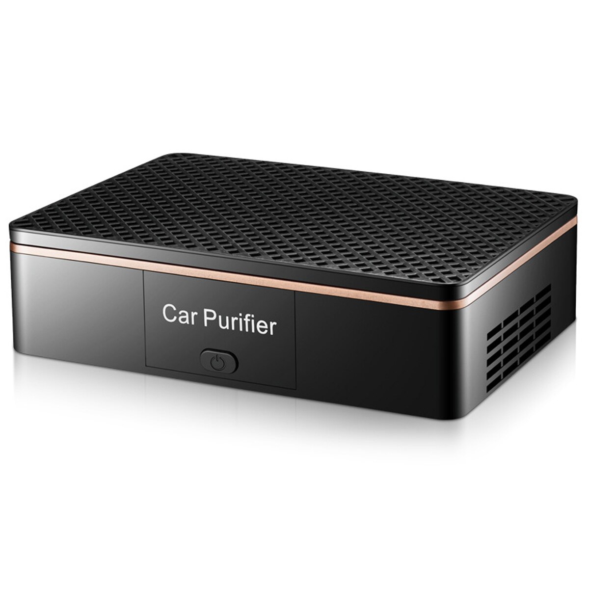Purificateur d'air Portable | Pour voiture, élimine le formaldéhyde, générateur d'anions, désodorisant de véhicule, ioniseur Anion, purificateur d'air Rectangle: Black