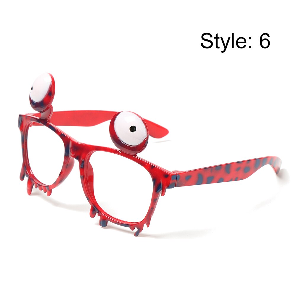 Masquerade Party Halloween Glasses Funny Pumpkin Skull Spider Web Glasses Scary Eyeball Halloween Decorations Glasses: 06