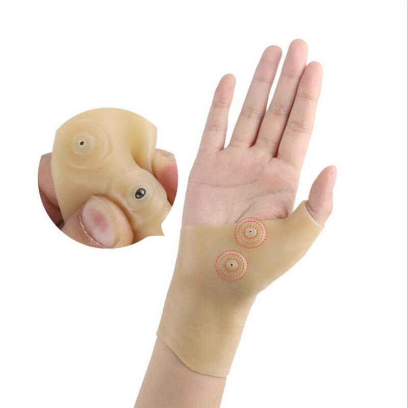 Thérapie magnétique poignet main pouce soutien gants Gel de Silicone arthrite correcteur de pression Massage soulagement de la douleur gants 3