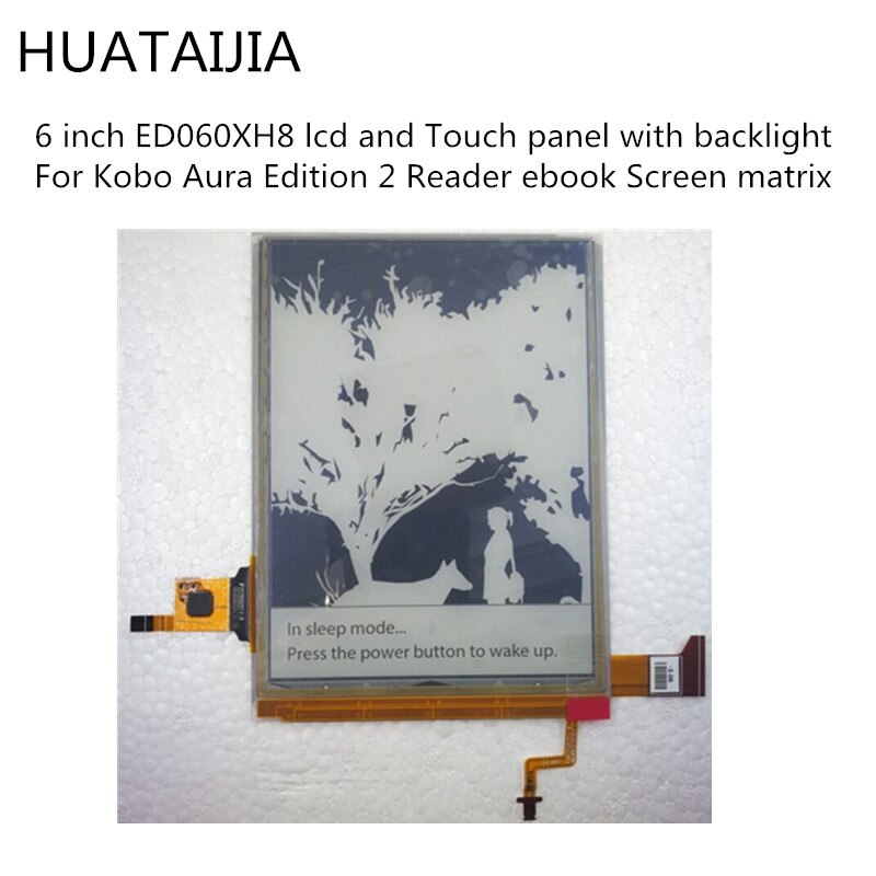 Lector de libro electrónico Kobo Aura Edition 2, matriz de pantalla para kobo aura edition, 2, 6 pulgadas, ED060XH8, lcd y panel táctil con retroiluminación