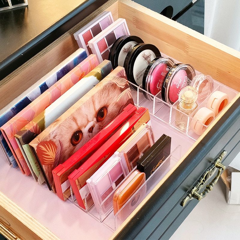 Lidschatten-Palette, Organizer, Lidschatten-Aufbewahrungstablett, Kosmetik-Gestell, machen-hoch-Werkzeuge, Fachhalter für Frauen, machen-hoch-Organizer
