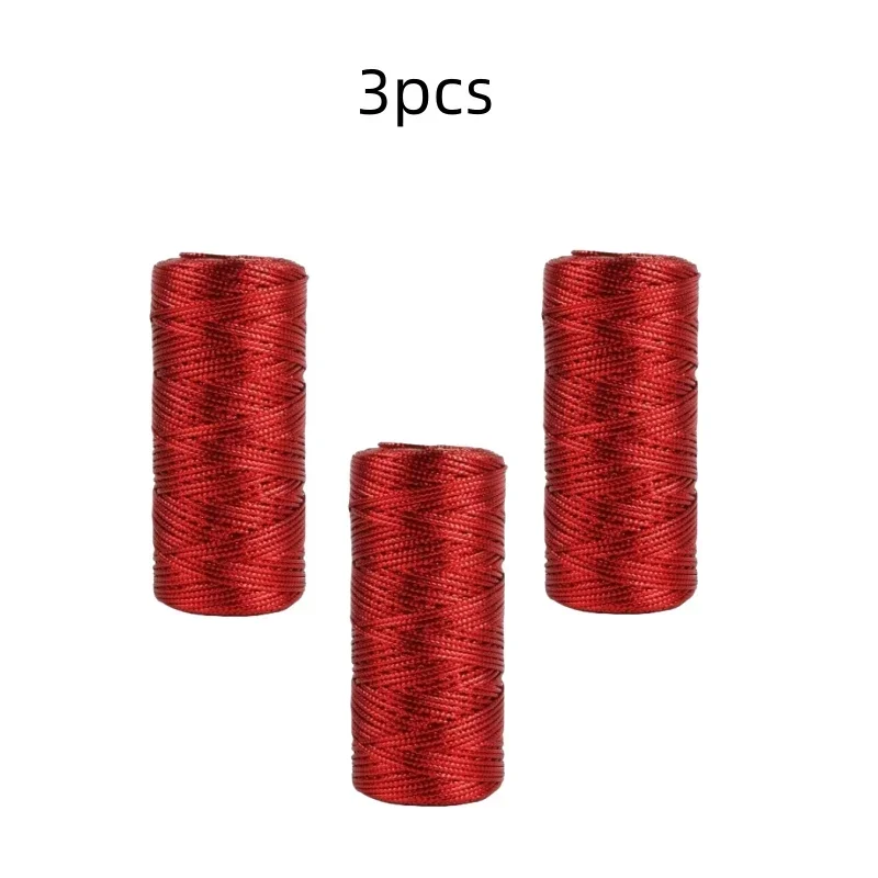 Złoty i srebrny sznurek makramowy, kokardki ze sznurka, rękodzieło DIY robić pakowania prezentów, szycie, skręcona nić, tekstylia domowe: W kolorze khaki