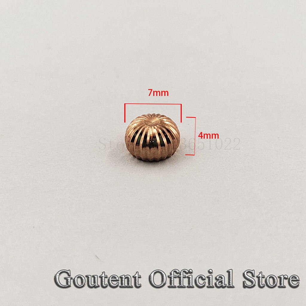 Goutent Rose Gold Steel Watch Crown With Stem Fit 6497/6498 Seagull ST3600/3620 Movement: A3-crown 3