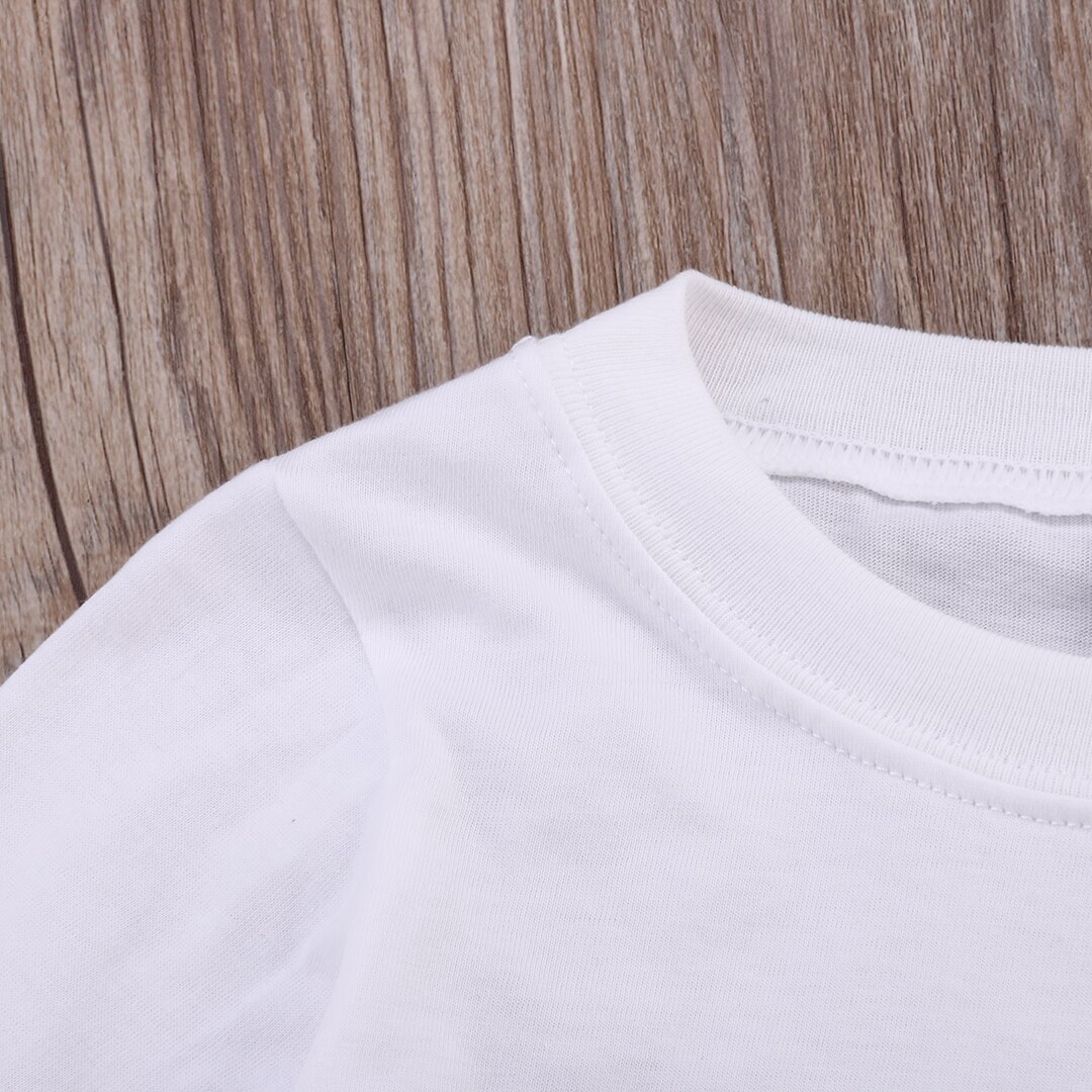 Toddler Kid Baby Girl Summer Cotton Loose Tops T-shirt Casual Blouse Shirt Tee E