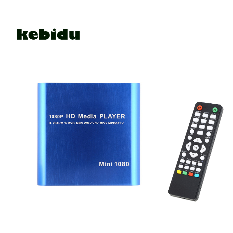 1080 p Mini Media Player MKV/H.264/RMVB Full HD Met GASTHEER Kaartlezer Voor Meeste Formaat
