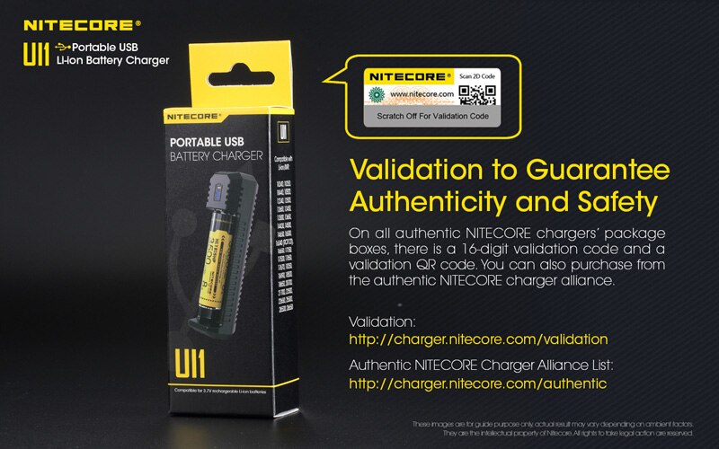 Nitecore carregador usb portátil ui1 para baterias li-ion/imr: Default Title