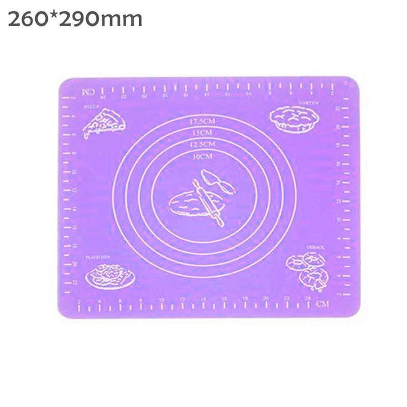 1PC Silicone Baking Mats Sheet Pizza Non-Stick Maker Holder Pastry Kitchen Gadgets Dough Rolling Pin Mat Bakeware Accessories