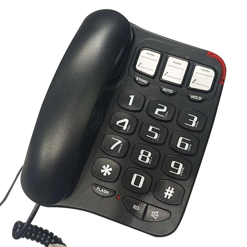 Amplified Big Button Landline Phones Loud Ringtone Fixe Landline Home Phone for Elderly Low Visio Group