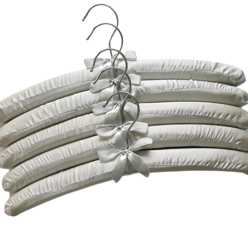 5 pcs/Lot tissu enduit cintre éponge rembourré cintres suspendus cintres hôtel boutique présentoir cintres 18 couleurs 38.5 CM