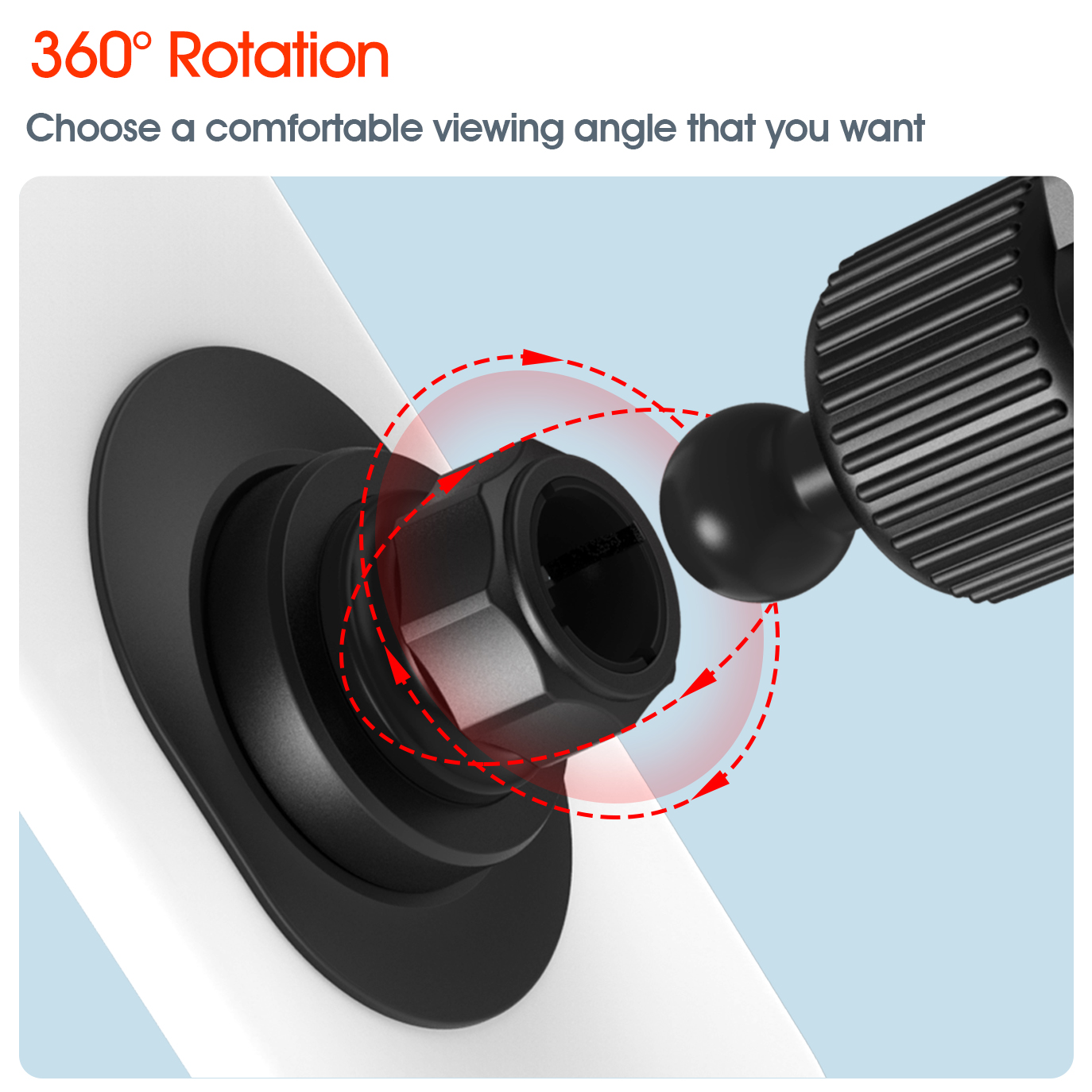 Car Vent Phone Mount with Lock Hook, Air Vent Car Phone Holder, One Hand Quick Mount & Release Cell Phone Holder Mount