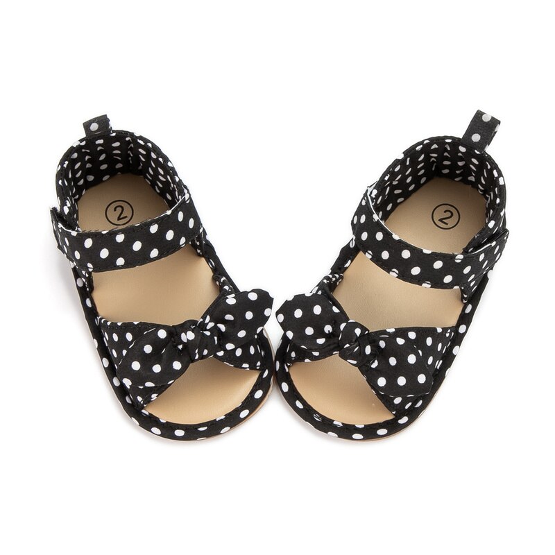 Baby Schuhe Mädchen Sommer Sandalen Bogen-knoten Gummi Sohle Flachen, Nicht-slip Infant Kleinkind Erste Wanderer outdoor Sandalen