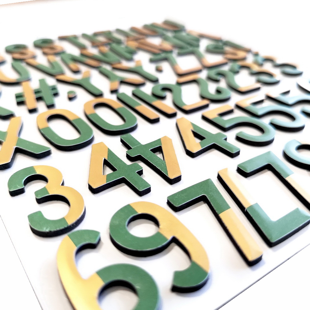 CRZCrafter Foam Alphabet & Numbers Stickers Embellishments Foil DIY Crafts For Scrapbooking Cardmaking Journal Decoration