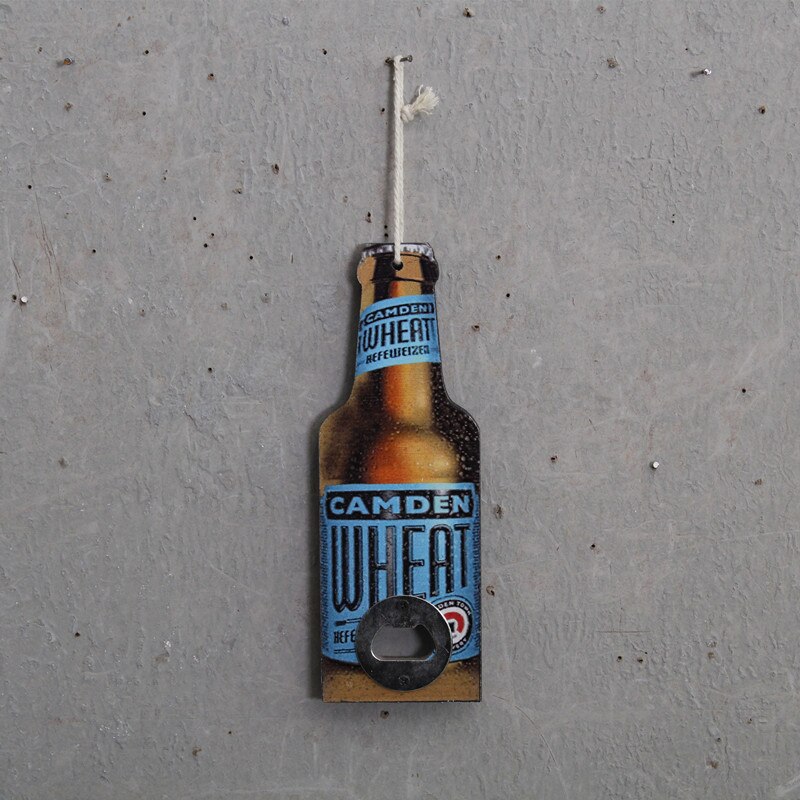 20/40cm Wooden Opener Wall Mounted Bottle Opener Beer Shape Wall Hanging Beer Opener Candy Bar Kitchen Tool: A-4