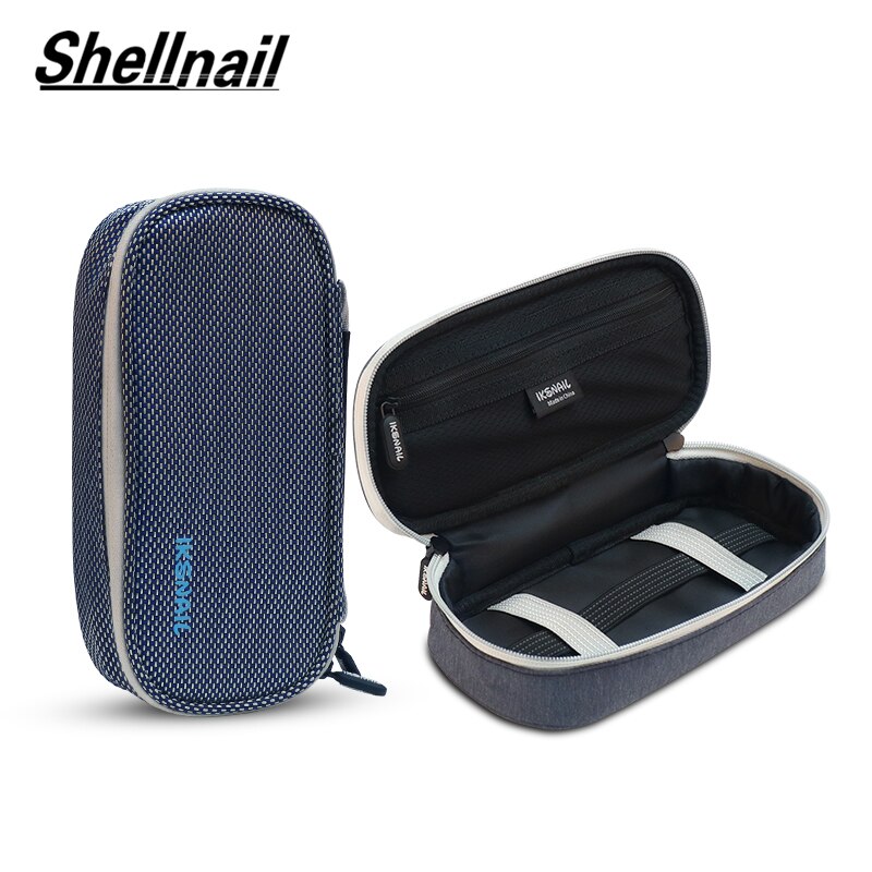 Stoßfeste shellnail tragetasche für 2.5 -zoll-festplatten, organizer für tragbare externe festplatten, powerbank, kabel und zubehör