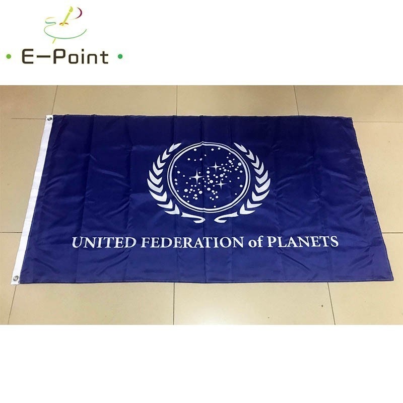 Vlag Van Verenigde Federatie Van Planeten 3ft * 5ft (90*150 Cm) size Kerst Decoraties Voor Huis Vlag Banner