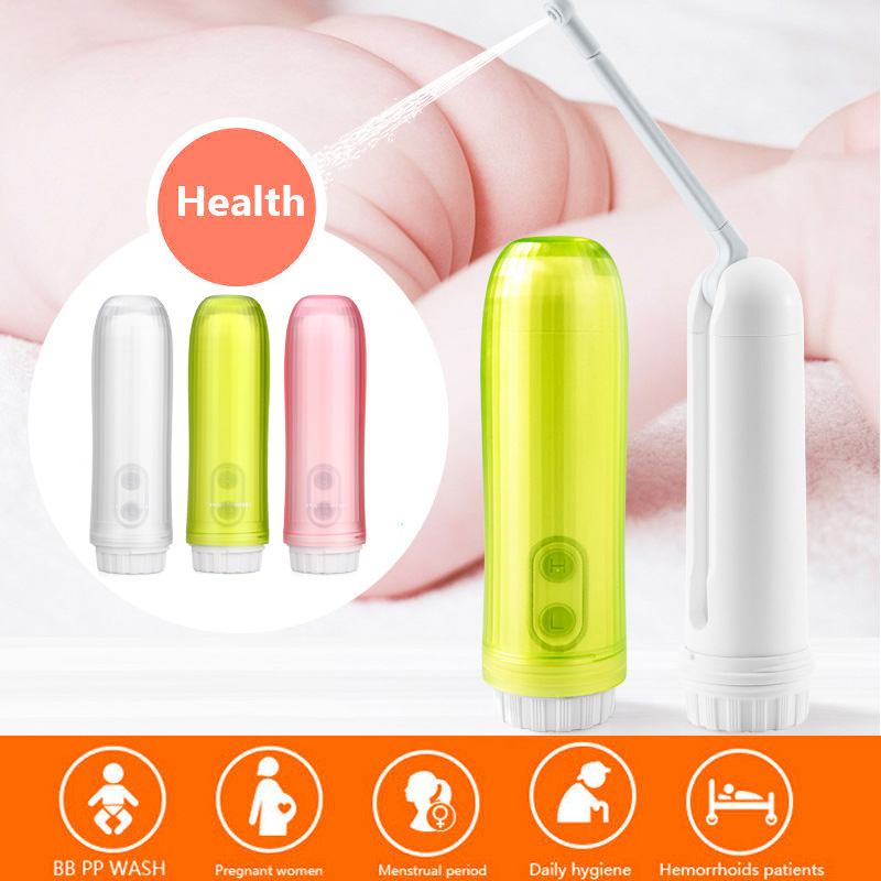 160Ml Draagbare Elektrische Reizen Hand Held Bidet Sproeier Spuiten Persoonlijke Intelligente Controle Wassen Cleaner Fles Hygiëne