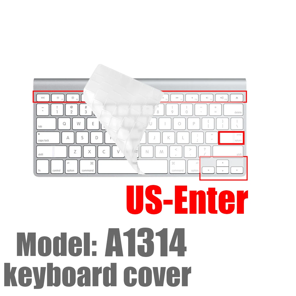 Für Magic Keyboard Silikon transparente Tastatur Schutzhülle für Apple IMac Tastatur 1843 A1644 A2520 A1314 A2449 wasserdicht: Beige